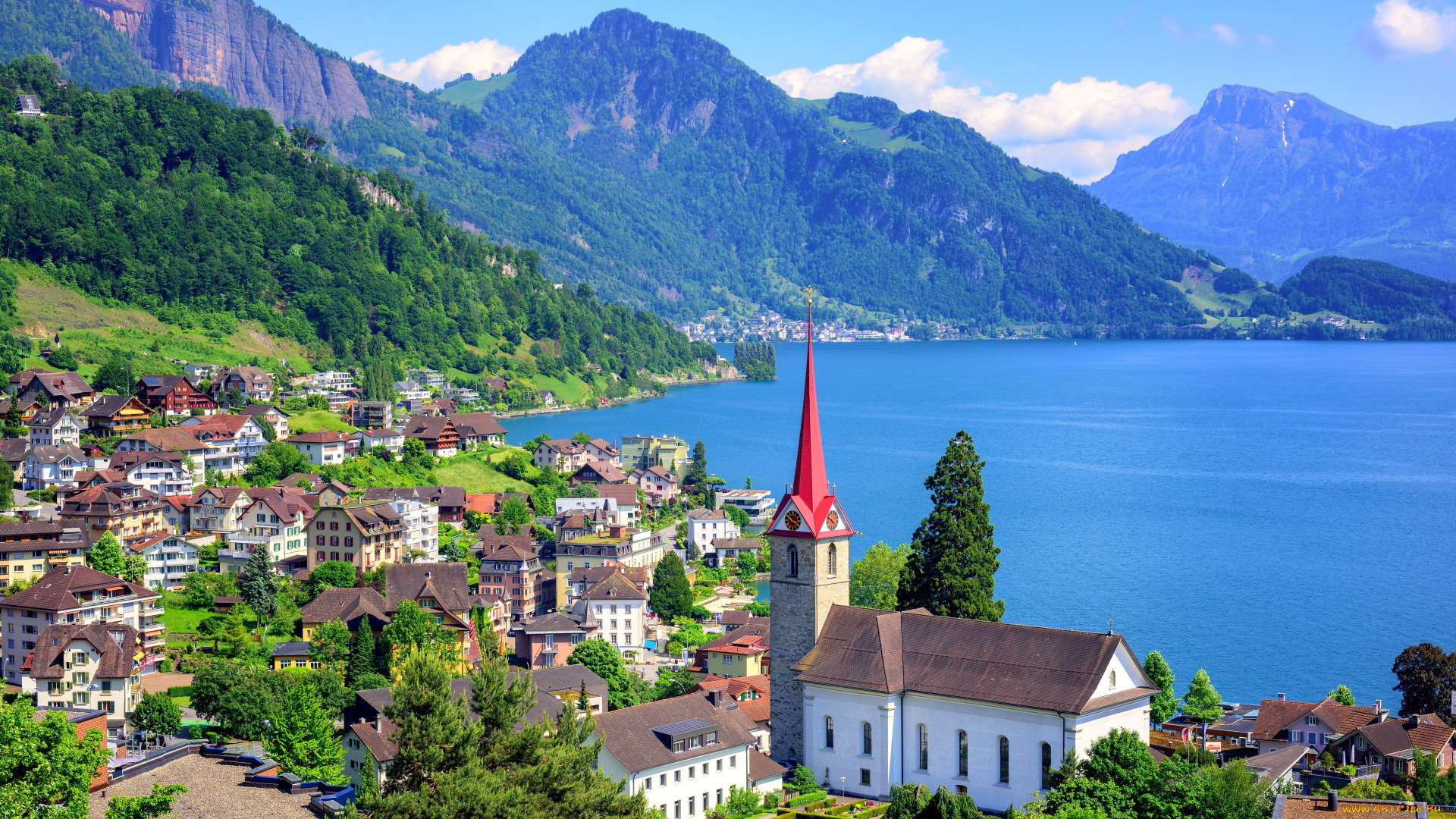 engelberg, lake lucerne, switzerland, , - , lake, lucerne